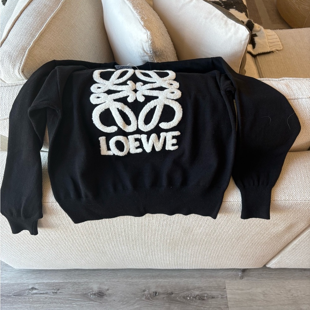 Black Knit with White Emblem